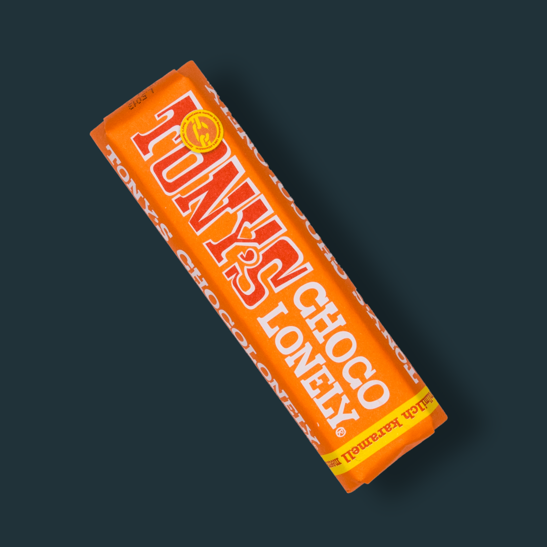 Karamell-Vollmilch-Riegel mit Meersalz von Tony's Chocolonely