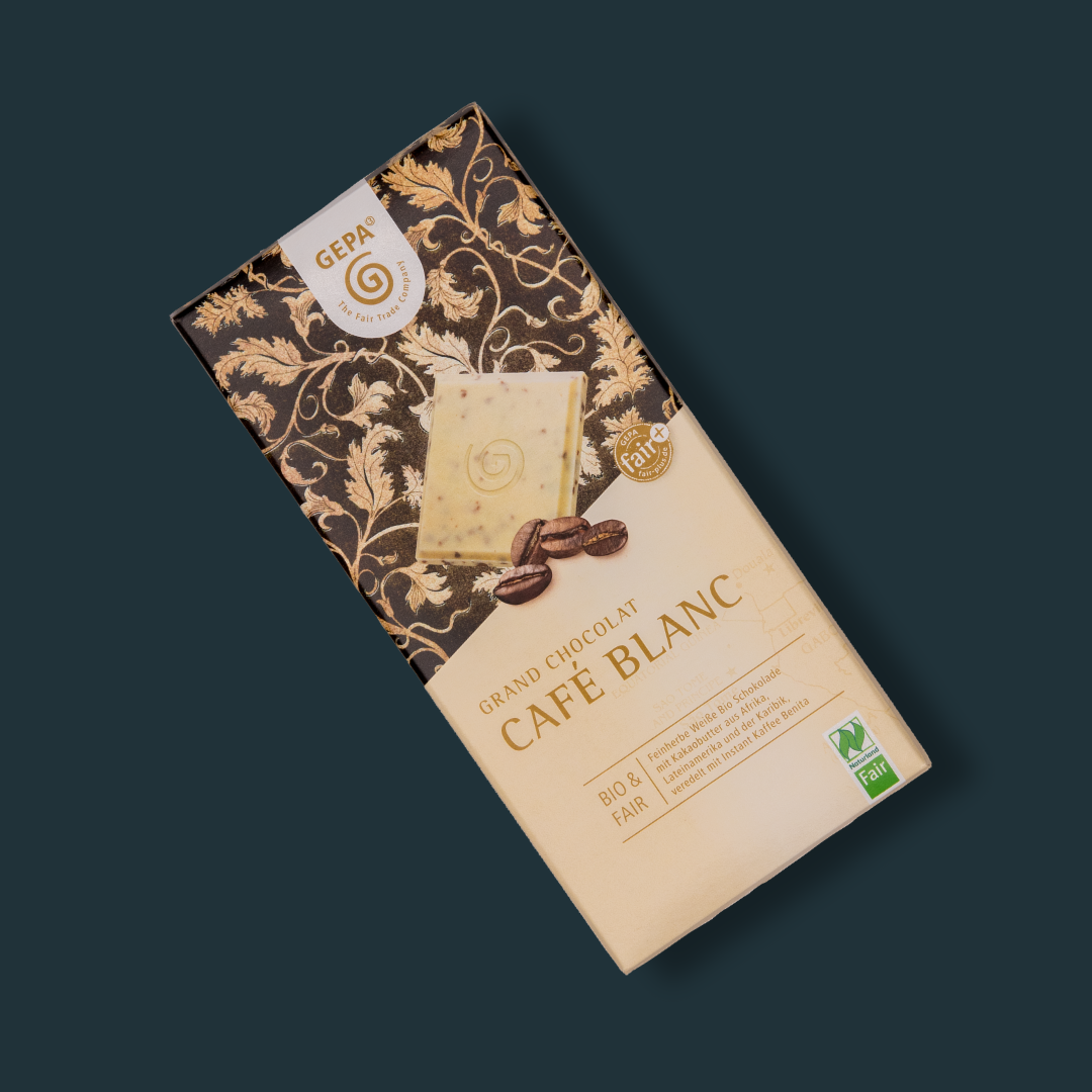 GEPA Schokolade Café Blanc
